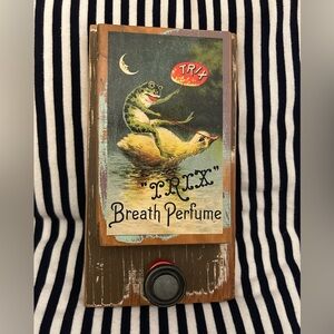 Handmade Frog & Duckling Wall Decor w Knob for Hanging Keys-Repurposed Materials